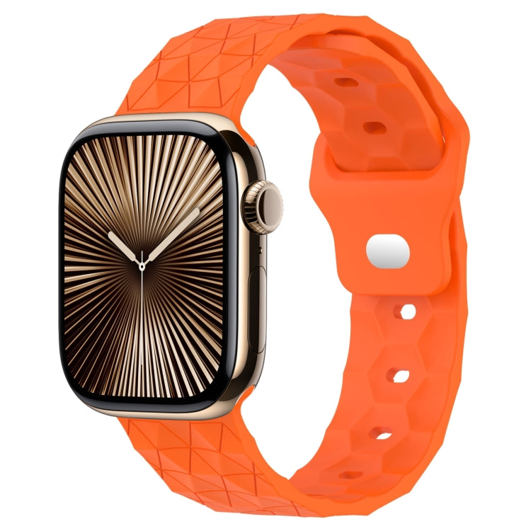 Football Texture Silicone Watch Band, For Apple Watch Series 10 46mm, For Apple Watch Series 10 42mm